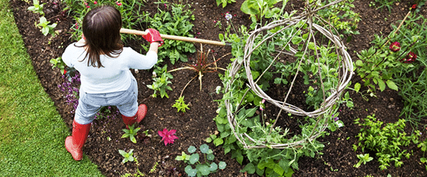 Moestuin kindvriendelijke tuin