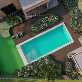 Kleine strakke tuin